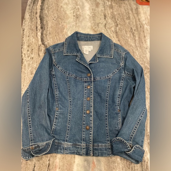 Live a little Denim Blue Women's Jacket. Medium. Flattering! - Picture 1 of 9